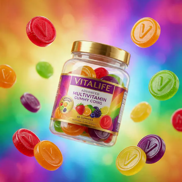 Jar of multivitamin gummies